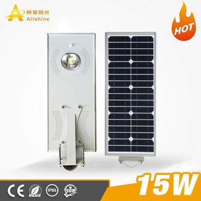 15W-100W Integrated COB LED All in One Solar Street Light