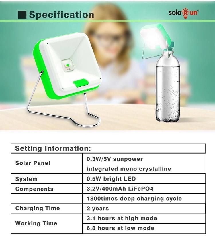 Portable Mini Solar LED Reading Light Table Lamp for Reading at Night