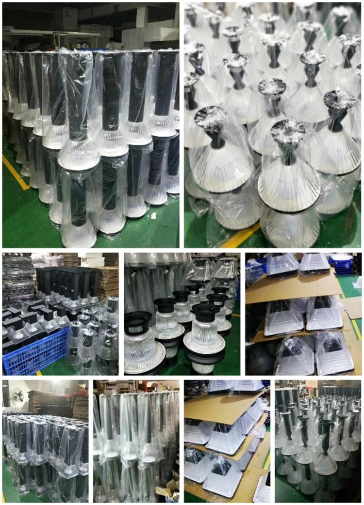 Factory Supply New 25W Solar Lights with Post for Outdoor Waterproof Park Garden Street