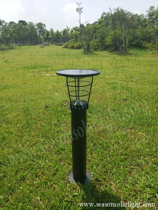 Wooden Painting Color LED Lamp IP65 Outdoor Yard Pathway Lighting Solar Garden Lamp with LED Lighting
