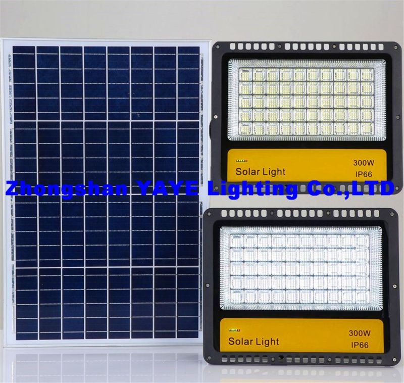 Yaye 2021 Hot Sell Factory Price 300W Outdoor Solar Powered Flood Garden Lawn Lighting with Motion Sensor