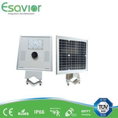 Esavior 10W Integrated All in One Solar Powered LED Solar Light Street/Pathway/Garden/Flood Light with Motion Sensor