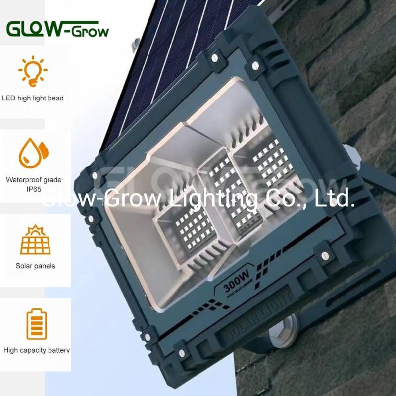 IP65 Solar Flood Light with Cord Separate Solar Panel Dusk to Dawn Waterproof for Street Ceiling Porch Cabin Roof Tree Doorway Garden Landscape Lighting