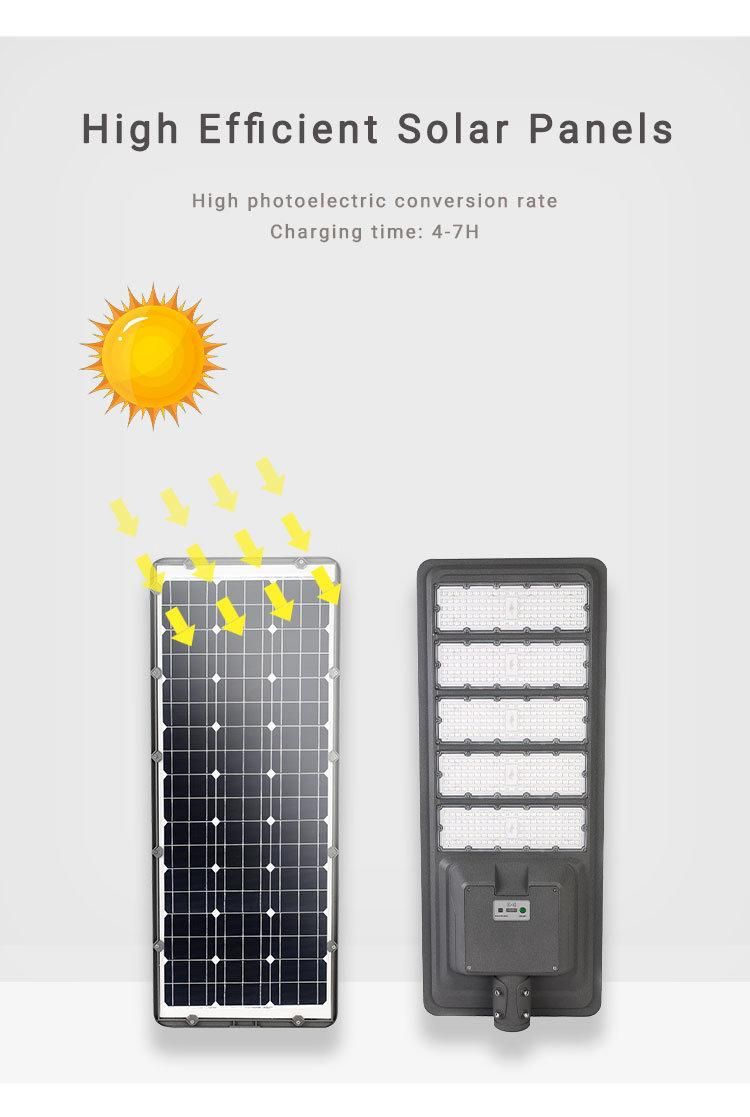 High Brightness 400W Integrated LED Solar Panel Street Light LED