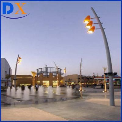 2018 Popular Steel Solar Hot DIP Galvanized Street Lighting Pole and Outdoor Lamp Post Design