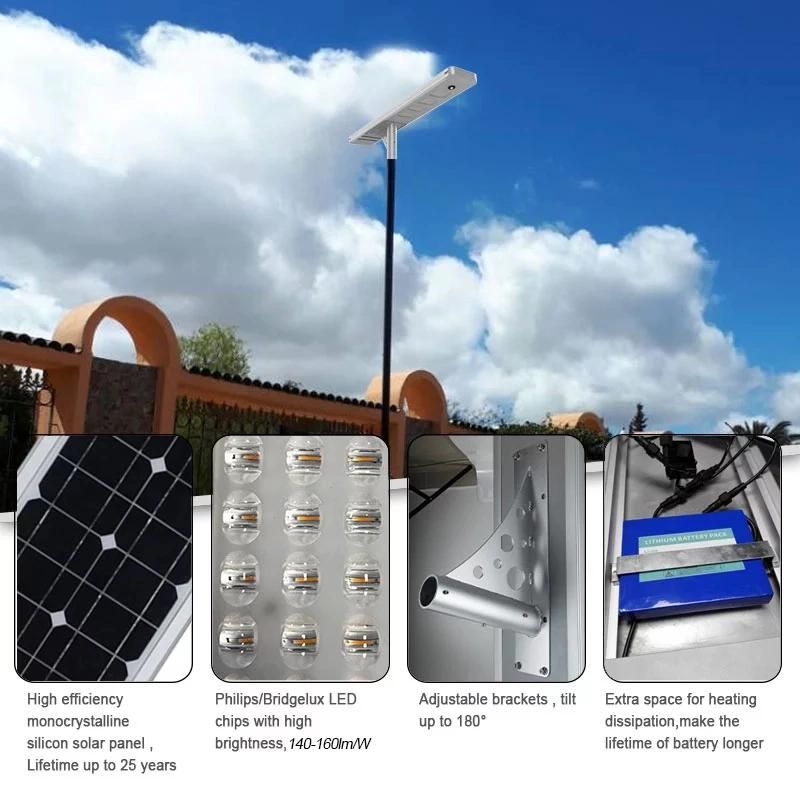 80W High Lumen Light Solar Technology Street LED with Durable
