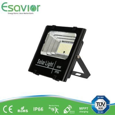 Esavior Solar Powered 40W All in Two LED Solar Flood/Street/ Garden/Outdoor Security Light with IP67