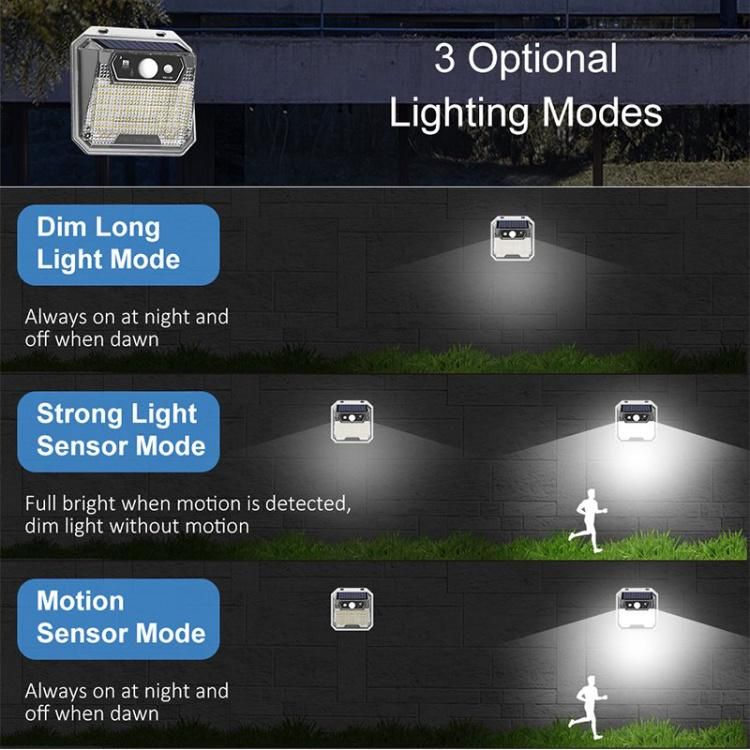 LED Solar Energy Light PIR Motion Sensor Outdoor Solar Lamp IP65 Waterproof Wall Light Solar Sunlight Powered Garden Wall Light