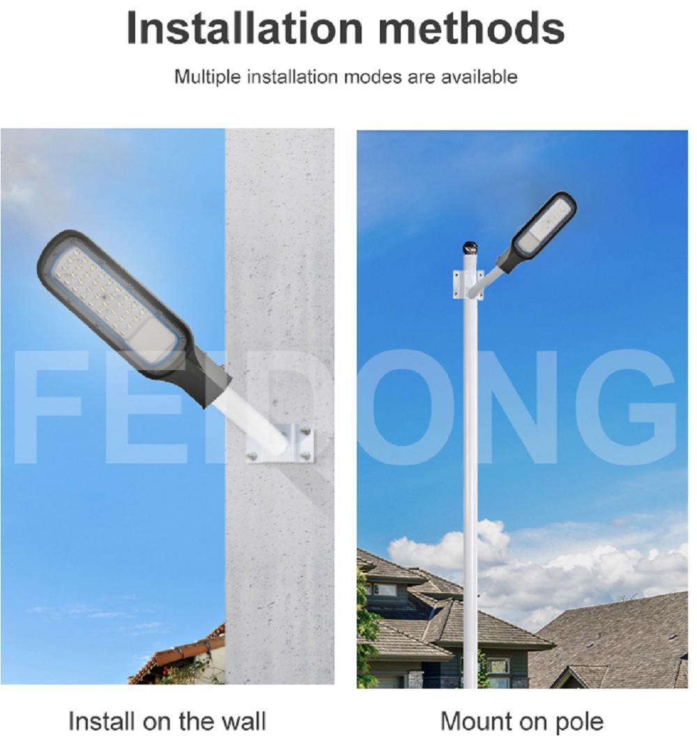 Dob100-265V 50-200W 1500V Waterproof 3000-6500K LED Street Light