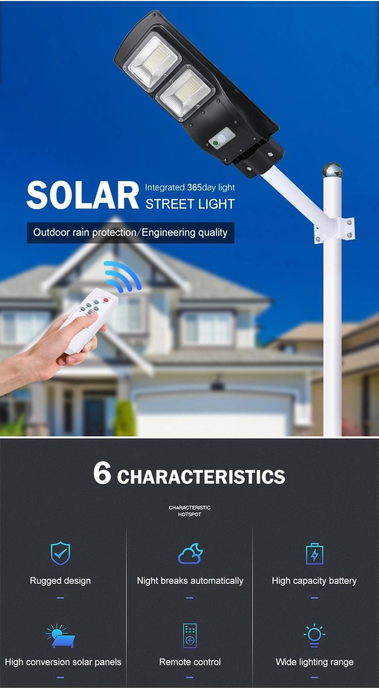 90W LED Integrated Solar Street Light with Remote Control