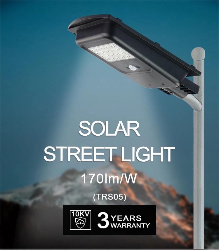 New SMD Smart Solar LED Street Light Aluminum 50W Commercial