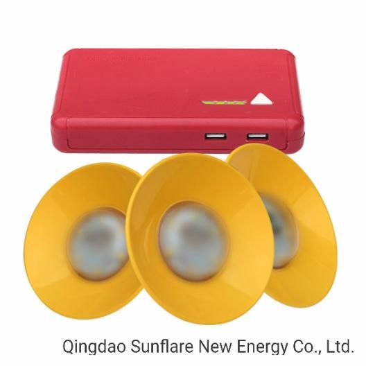Multi-Functional Home Use Solar Lighting Kit System with 3 Bulbs