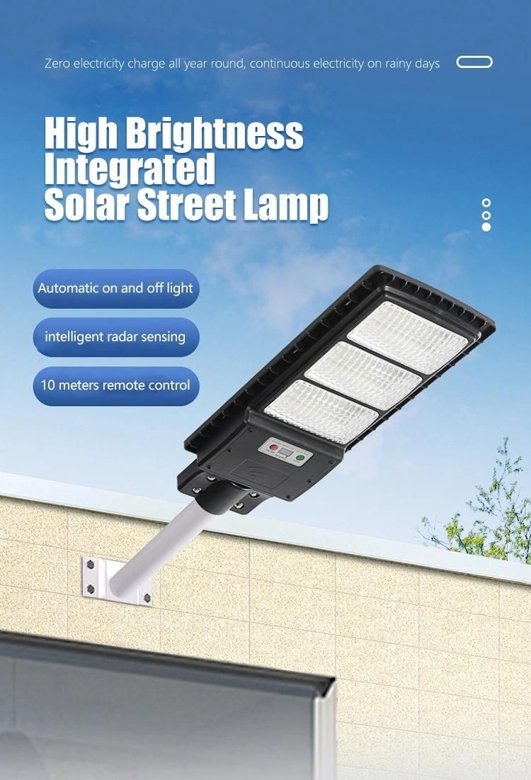 High Lumen 300W IP65 Waterproof LED Solar Street Light