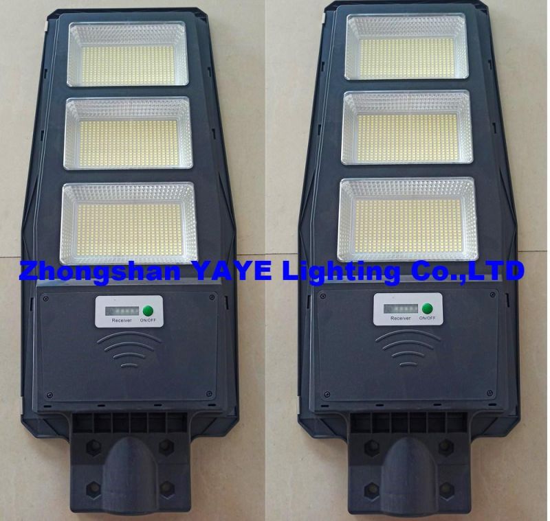 Yaye Hottest Sell Factory Price High Quality 400W Sensor Solar LED Street Road Garden Wall Lighting with 500PCS Stock/ Remote Controller (YAYE-22SLSL400WC)