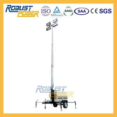 Portable Construction Metal Halogen Light Tower Manufacturers