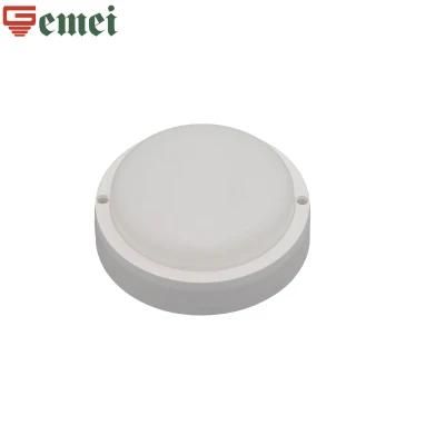 IP65 LED Light Moisture-Proof Lamp 12W Waterproof Bulkhead Energy Saving Lamp Round White with Ce/RoHS