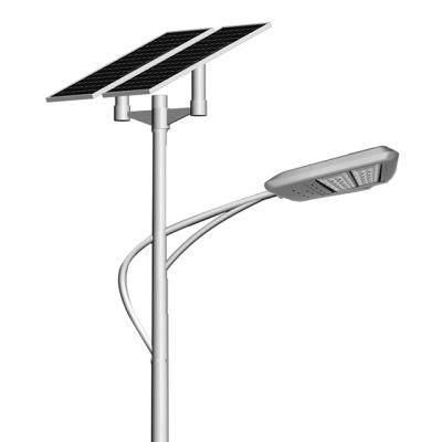 CE RoHS TUV Certified High Efficiency36W 40W 50W 60W 70W 80W 100W LED Solar Light Street Split Panel Solar Lighting System with 8m Poles