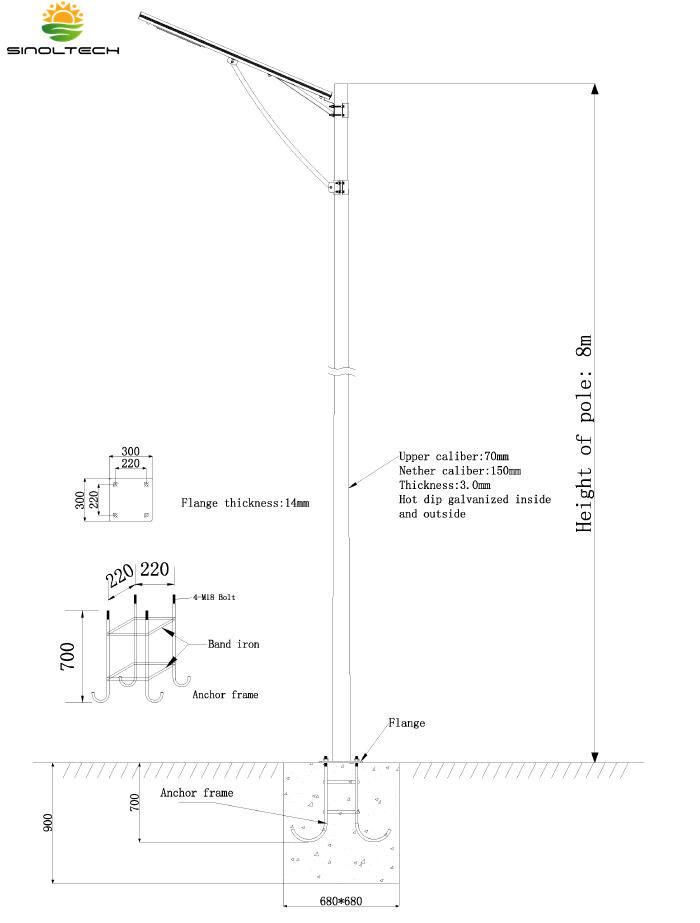 Integrated All in One 30W Solar Power LED Street Lighting (SNSTY-230)