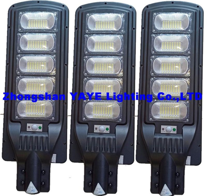 Yaye 2022 Hot Sell 300W Outdoor Solar LED Street/Road/Garden Integrated All in One Remote Motion IP65 Lamp / 3 Years Warranty/ 1000PCS Stock