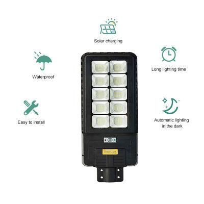 Outdoor IP65 Waterproof LED Integrated 300W 400W 500W Motion Sensor All in One Solar Street Light with Remote Control