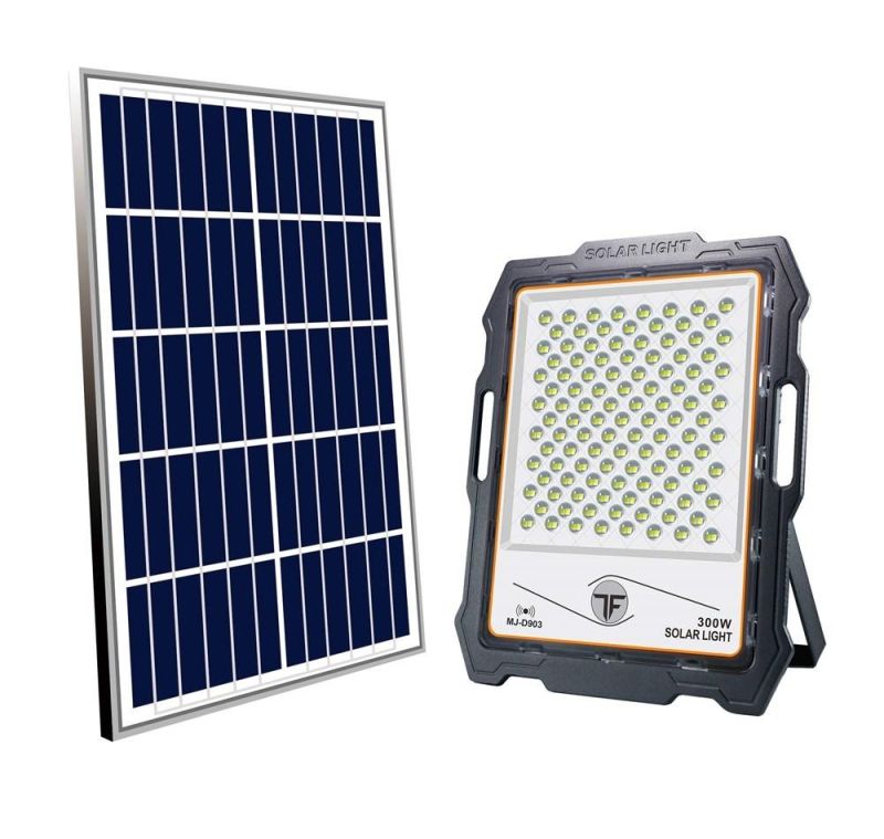 Yaye 2021 Hottest Sell 1000PCS Stock for 400W Solar LED Flood Garden Wall Light with Control Modes: Time/Light Control + Radar Sensor +Remote Controller