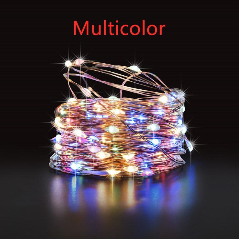 IR Dimmable 11m/21m/31m/51m LED Outdoor Solar String Lights for Fairy Holiday Christmas Party Garland Lighting Valentine′s Day