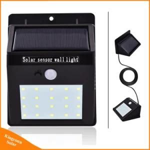 Separable Solar Lights 20/16 LEDs PIR Motion Sensor Lamp for Indoor Outdoor Garden Wall Yard Lighting