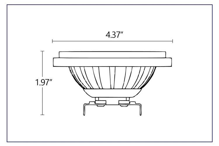 Ltv LED AR111 Gu53 Cast Aluminum PAR36 for Undeerground Lighting Fixtures