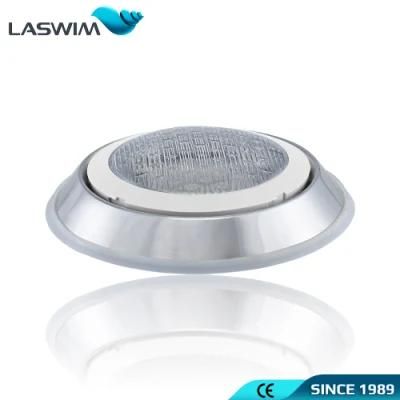 Stainless Steel Material Swimming Pool Light Safety Low Voltage AC12V Wall-Mounted Nicheless Flat LED Underwater Light