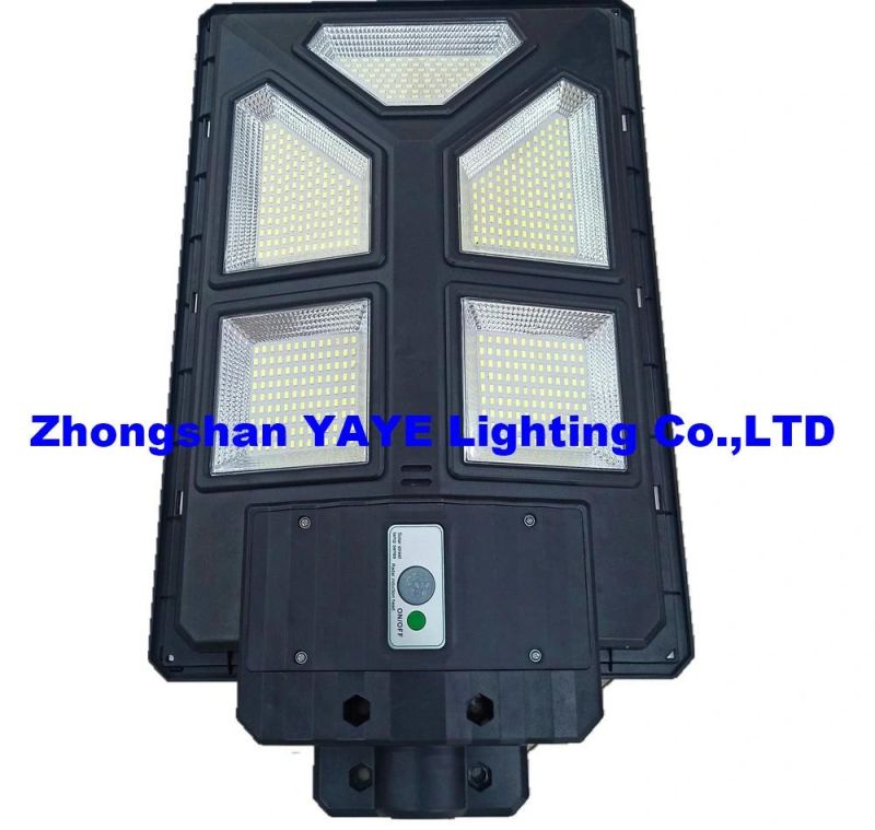 Yaye 2022 Hottest Sell 200W Outdoor Using Waterproof Solar LED Street Road Wall Garden Lamp with Radar Sensor/ Remote Controller 500PCS Stock (YAYE-22SLSL200WB)