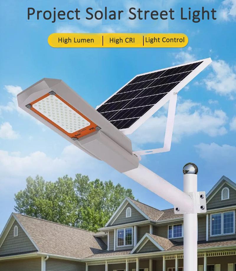 Hairolux Super Brightness Remote Control Human Sensor Streetlight IP65 Outdoor Lighting LED Solar Street Light