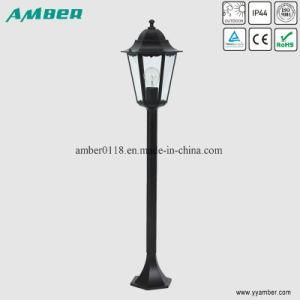 Clear Glass Garden Pole Light with Ce