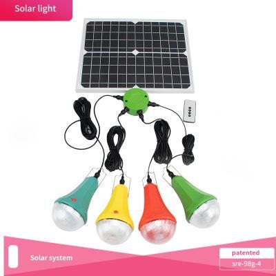 Outdoor Portable Mini Solar Power Lighting System, Charging for Home