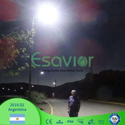 High Lamp Lumen 195lm/W 10W Environment-Friendly Solar Road Light Integrated Solar LED Street Light with Motion Sensor