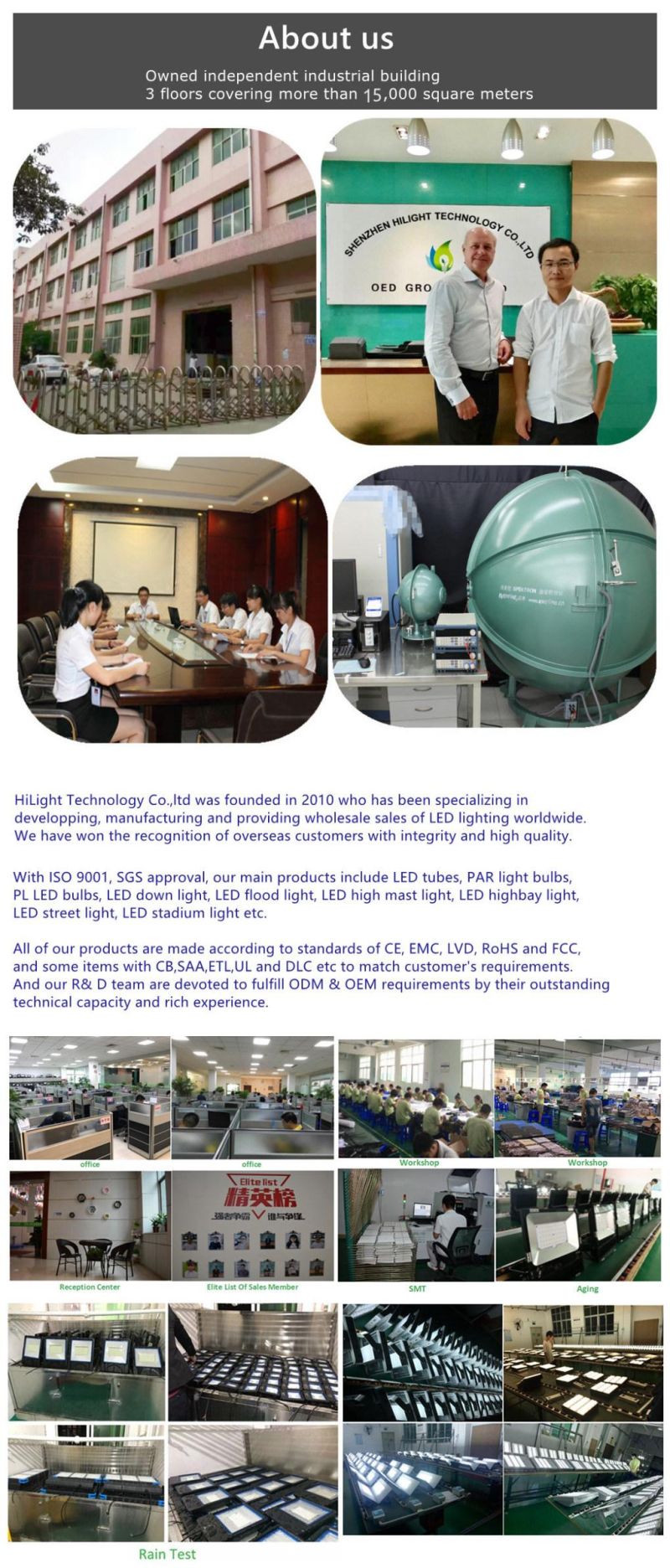 China Manufacturer CE RoHS SAA Lamps Outdoor Lamp Top Pole Light