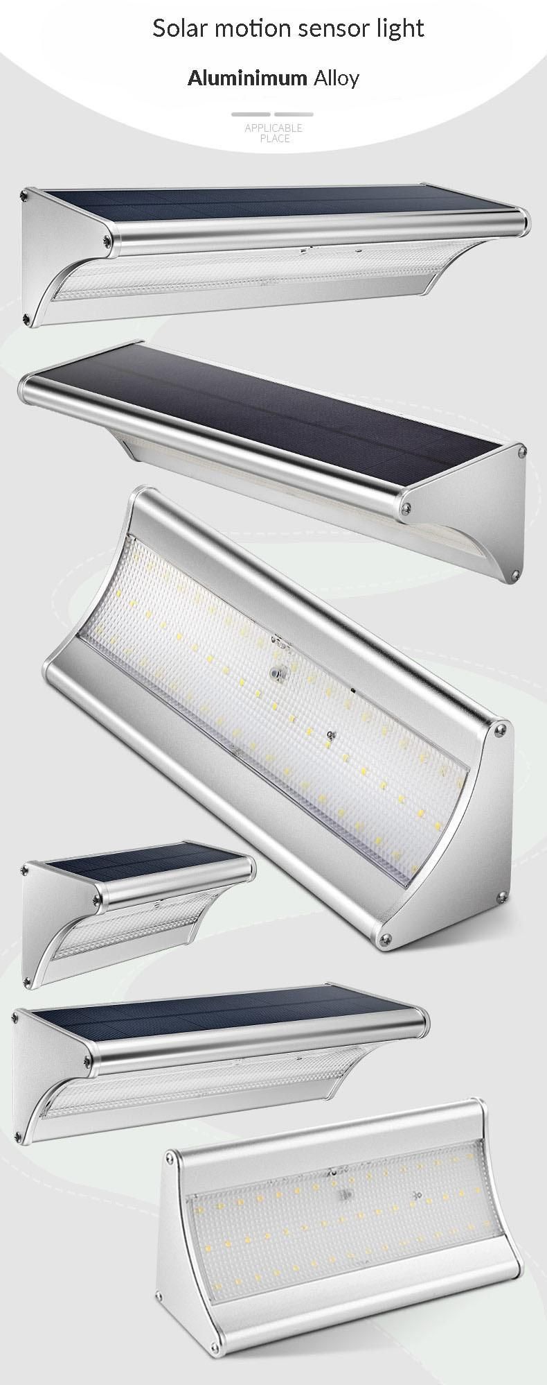 Solar Radar Sensor LED Wall Light Waterproof IP65 Outdoor Solar Lamp
