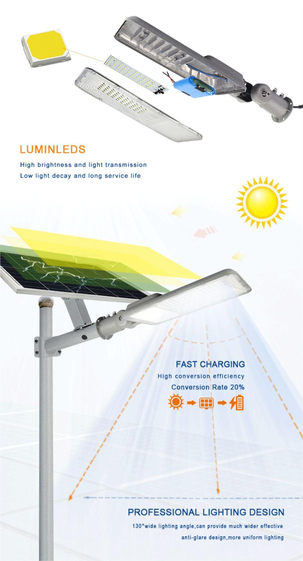 LED Street Light with Separated Solar Panel 100W 200W