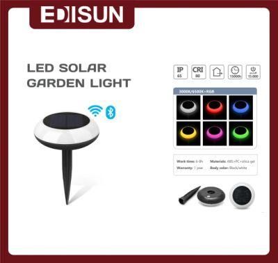 3W LED Solar Lawn Lamp Garden Light IP65 RGB
