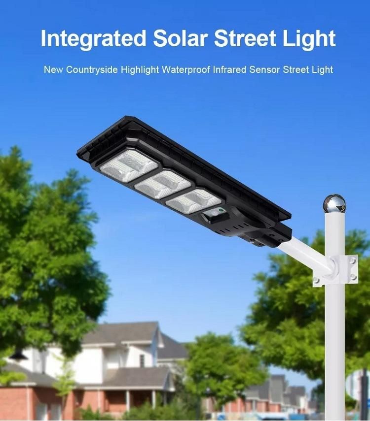 High Brightness Infrared Motion Sensoring IP65 Solar LED Street Light Garden Light
