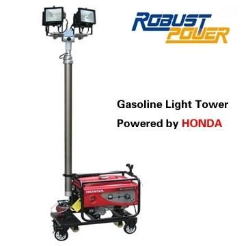 4*1000W Portable Lighting Tower Trolley Compact Light Tower