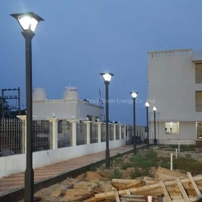 1500lm Solar Gate Post Light Solar Garden Light for Park Lot Lighting with LiFePO4 Battery