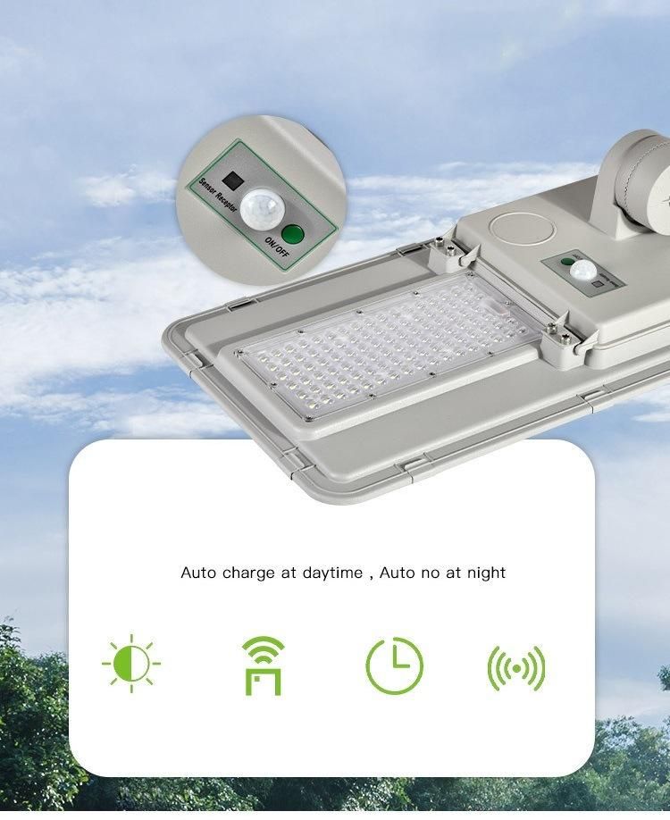 Outdoor Garden Light Waterproof High Pole Road Renovation LED All in One Solar Street Light