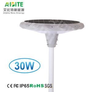 30W Ce/FCC Outdoor LED Garden Solar Street Lighting with IP65 Certificate