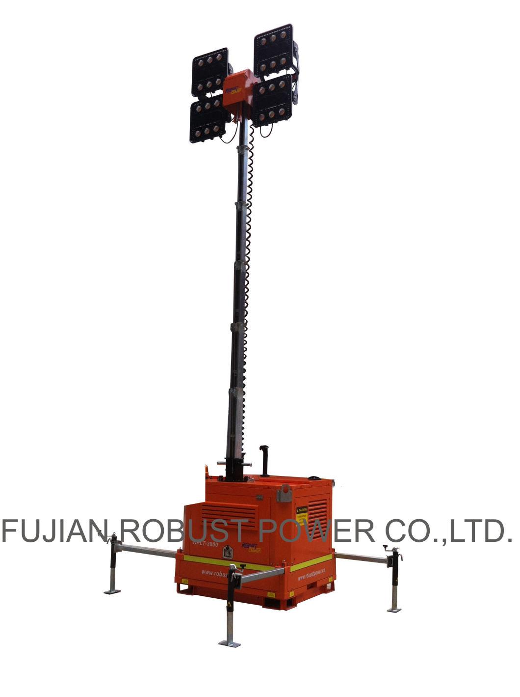 Trailer Mobile Generator Lighting Tower, Emergency Lighting Tower