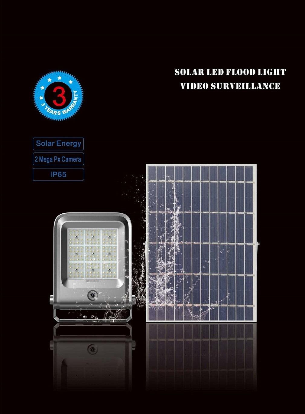 LED Security Flood Lights IP65 Waterproof Automatic Solar Powered Outdoor Lighting with Motion Sensor Camera for House Garden Backyard Wall