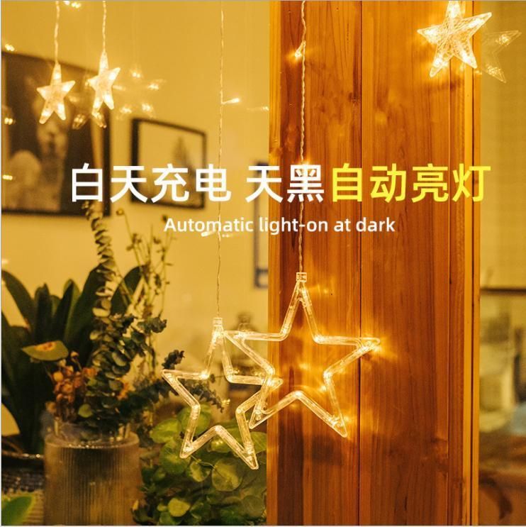 Outdoor Christmas Decorations 138 Star Lights Easy Installation & Waterproof Christmas Lights 8 Modes Christmas Tree Lights for Xmas Tree Home Wedding