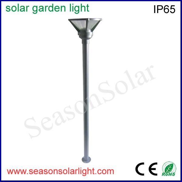 High Lumen Outdoor Bollard Solar Power System LED Garden Light with Warm+White LED Lighting