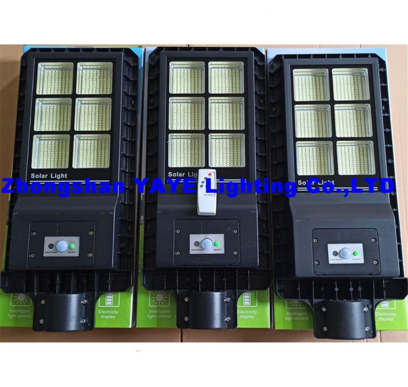 Yaye 2021 Hot Sell Aluminum Material 300W/200W/100W All in One Solar Street Light with Remote Controller