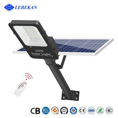 China Supplier Wholesale Price Home Lighting System 100W 150W 200W 300W Outdoor Garden Floodlight IP66 6500K LED Street Solar Lamp