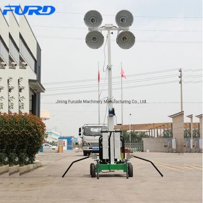 Large Lighting Coverage 1000W*4 Mobile Light Tower
